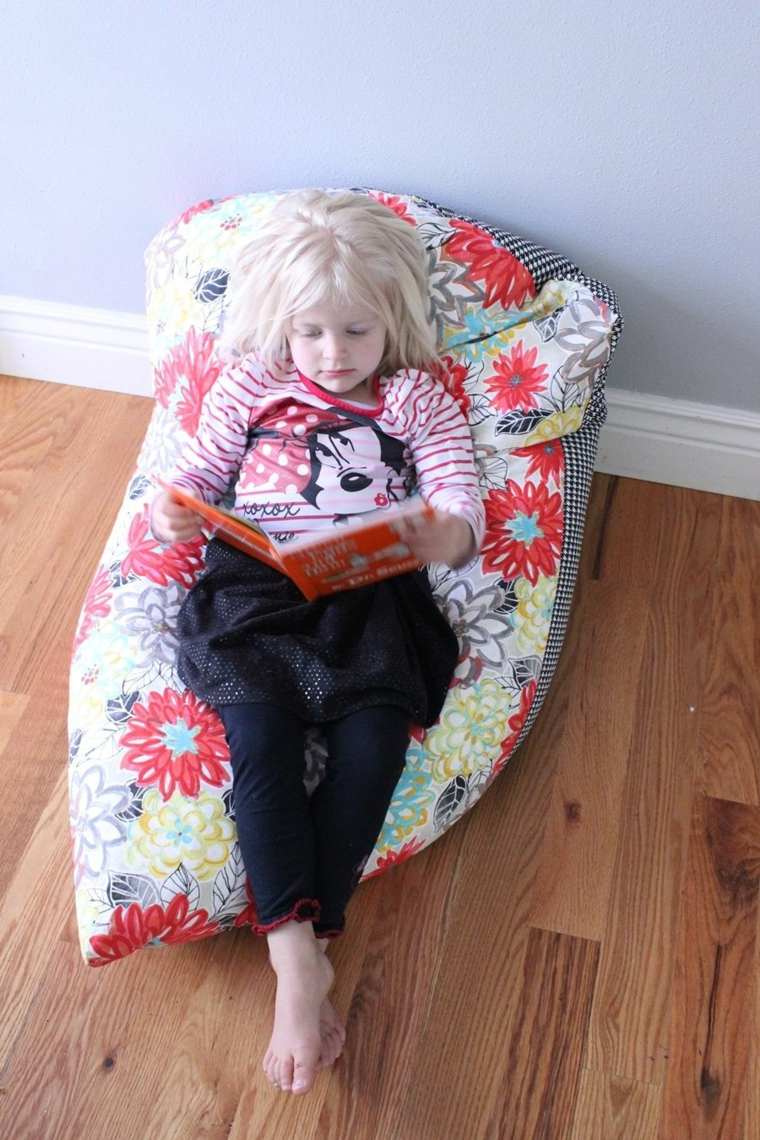 chaise de lecture enfant pouffe faire soi-même