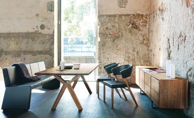 mobilier contemporain table en bois moderne salle à manger chaise girsberger