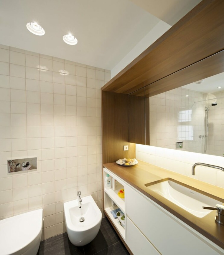 salle de bain contemporaine aménager appart design toilette salle de bain 