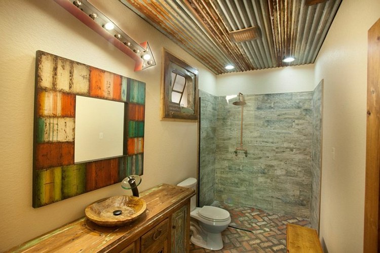 salle de bain rustique design