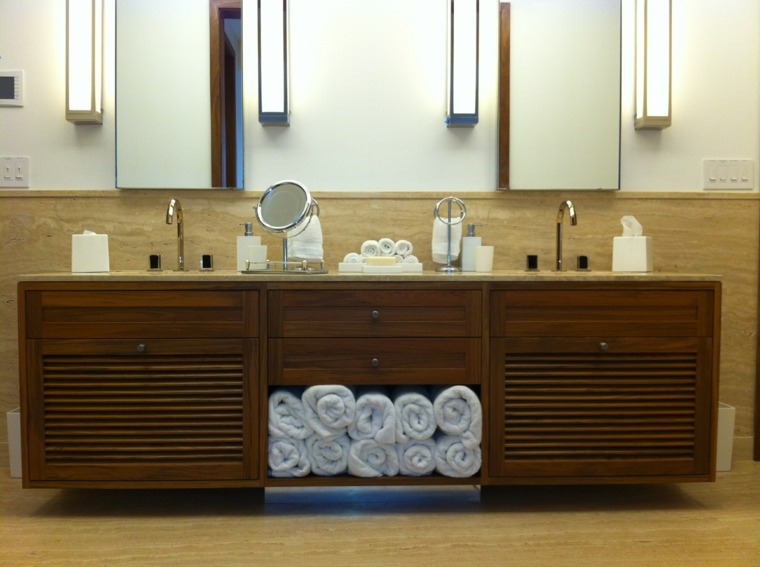 salles de bains zen idées meubles bois