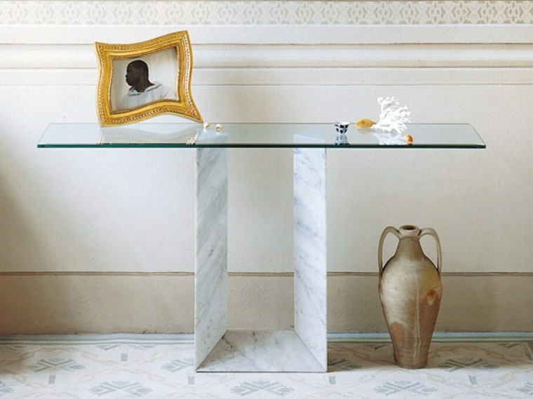 tables consoles marbre verre design déco idée studio diapason