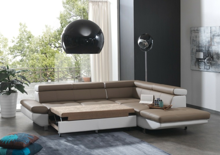 idée déco mur salon meuble moderne