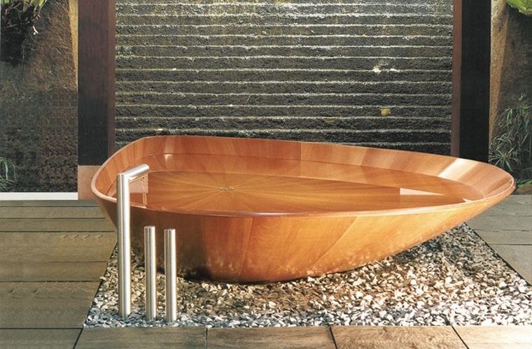 baignoires en bois salle de bain japonaise