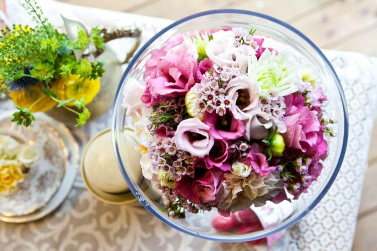 centre de table mariage floral
