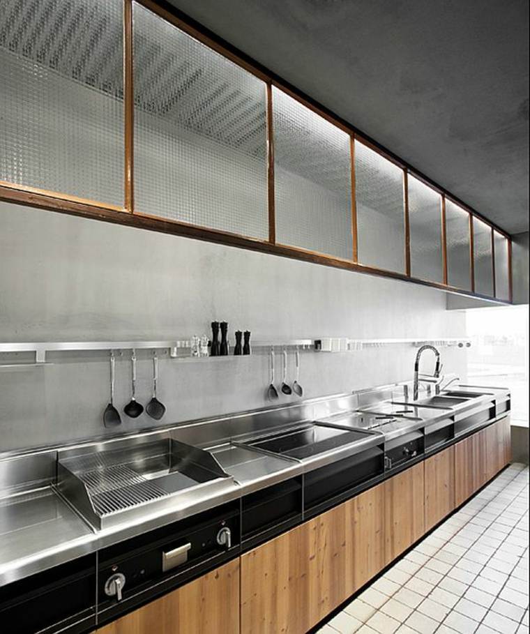 cuisine intérieur moderne idée bois blanc 