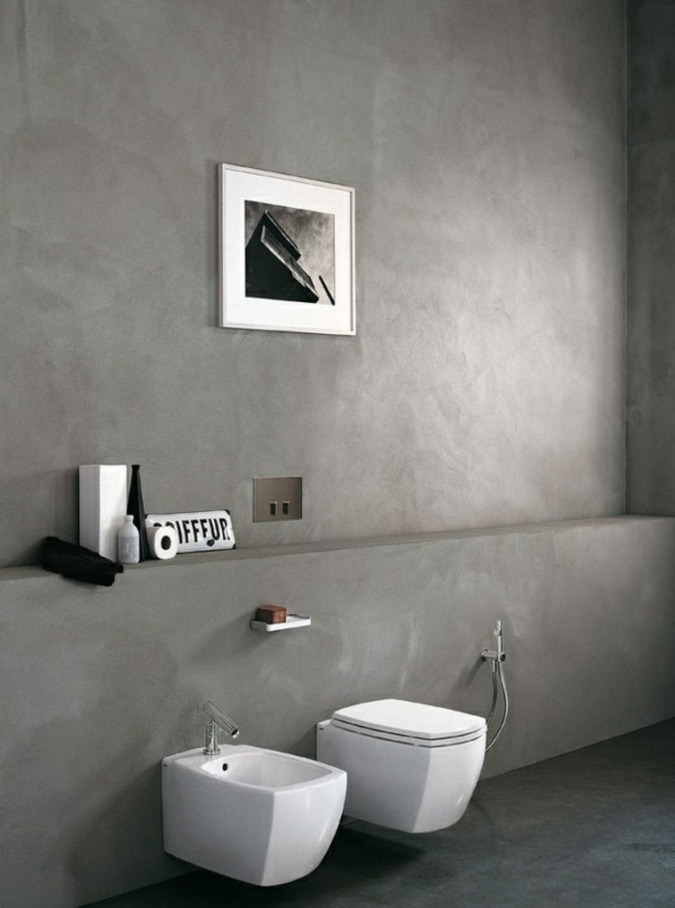 toilette moderne idée déco murale cadre