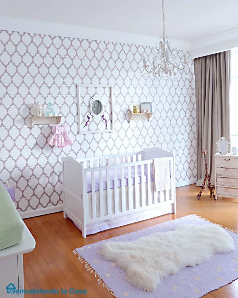 decoration chambre papier peint bébé