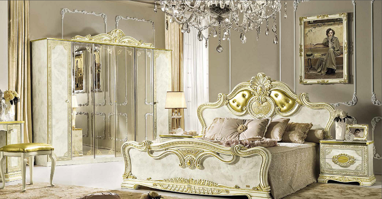 decoration chambre parentale meuble style baroque moderne