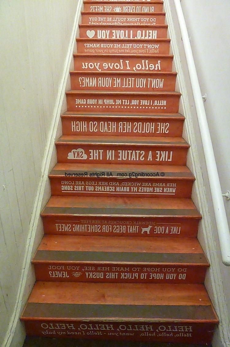 decoration escalier stickers- esign