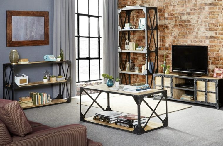 meubles industriel tv salons design