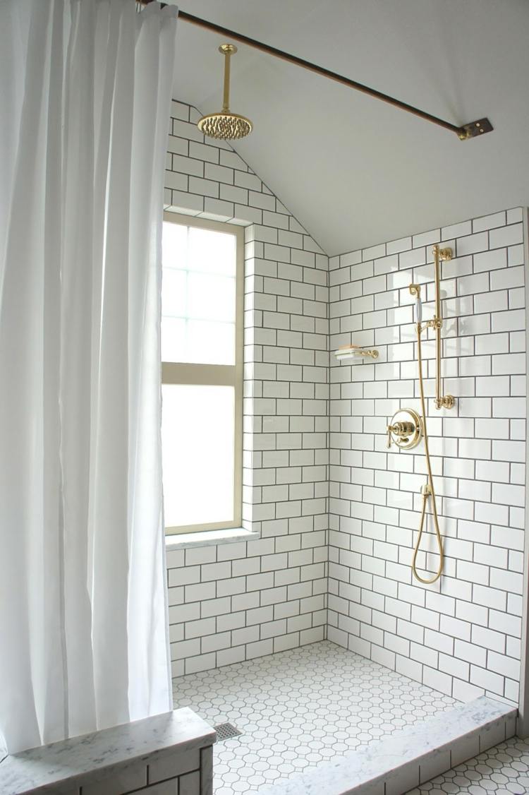 faïence salle de bain blanche scandinave