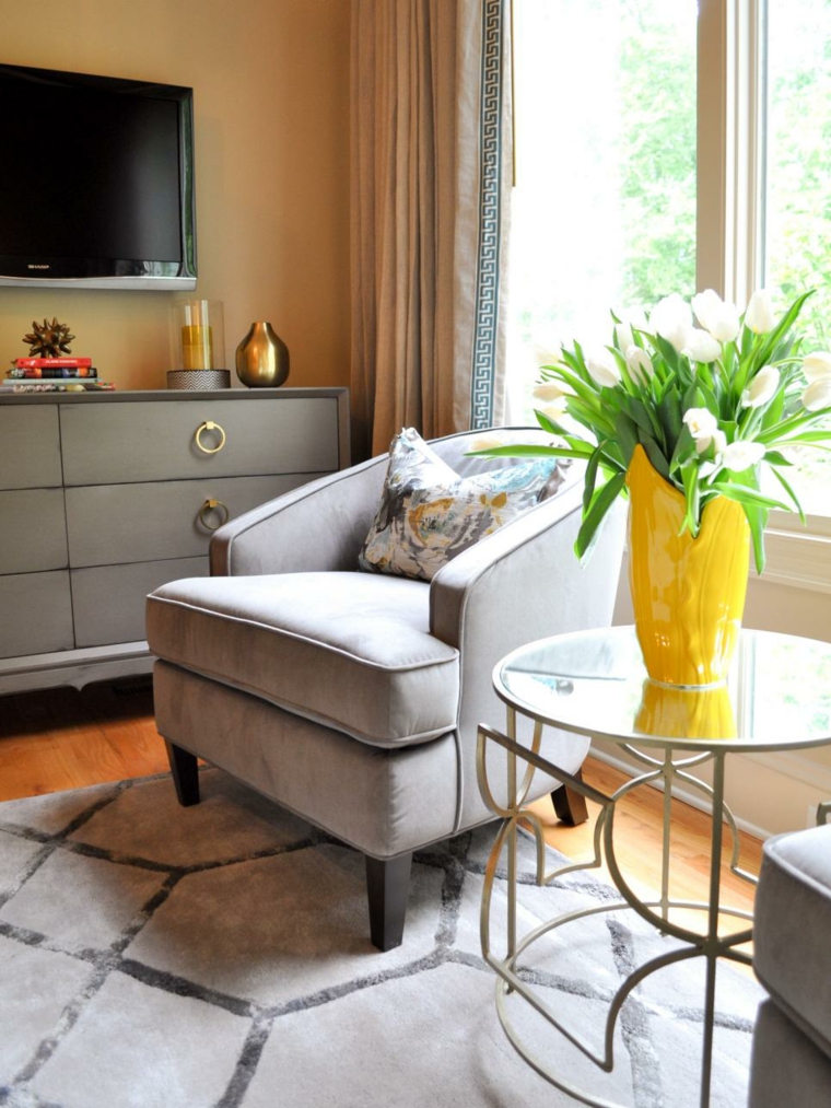idee meubles design gris salon couleur taupe