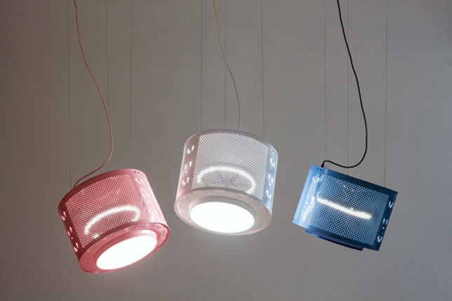 idée luminaire design projecteur couleur intérieur moderne éclairage