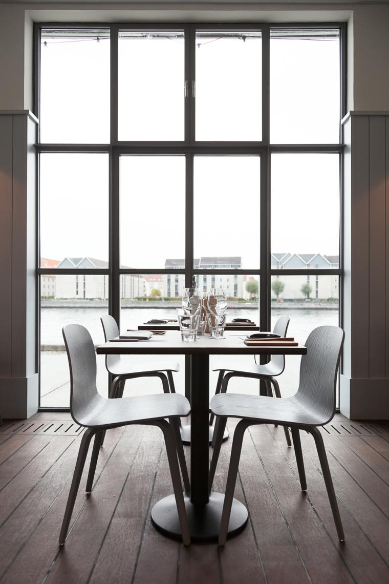 aménagement salle à manger design contemporain chaise table à manger