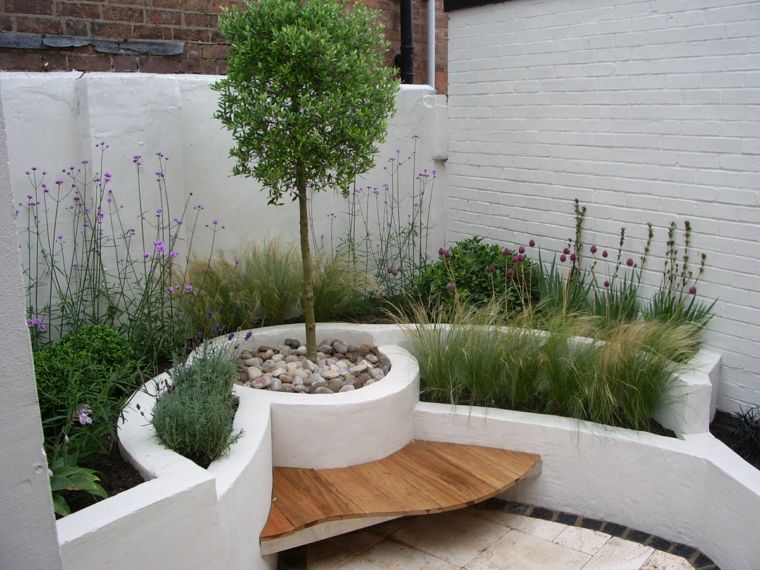 aménagement jardin design moderne petites terrasses