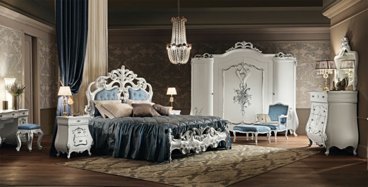 jolies commodes baroques meubles blanc chambre