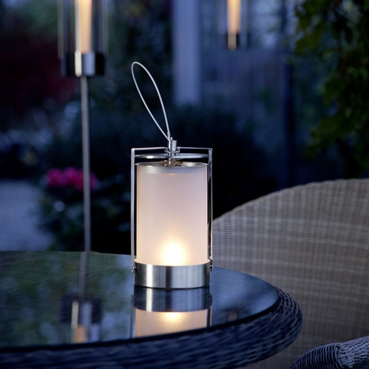 déco jardin idée lanterne bougie design moderne 