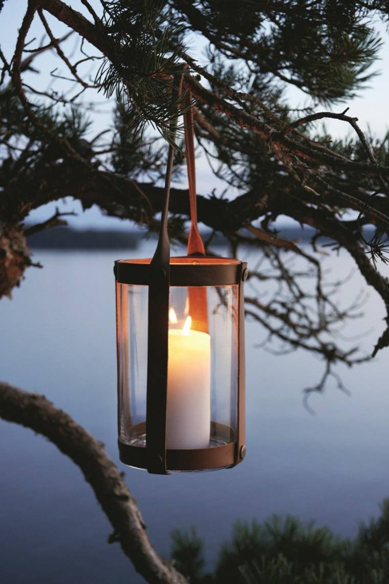 lanterne design en cuir extérieur moderne déco jardin style scandinave marstrand skargaarden