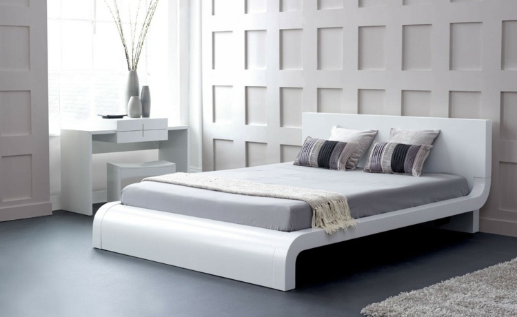 lit estrade design blanc