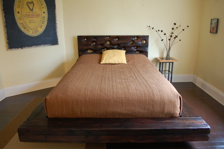 lit estrade design original bois