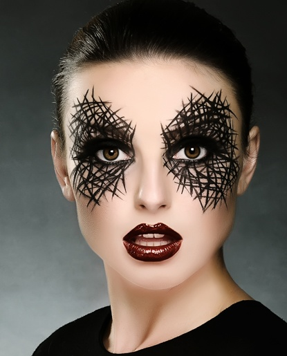 maquillage halloween facile à réaliser idée femme style