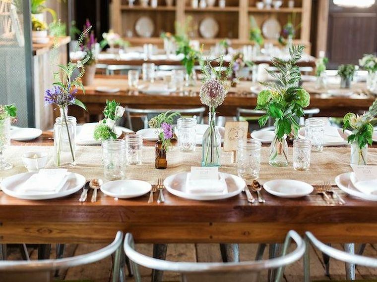 décorations table mariage champêtre