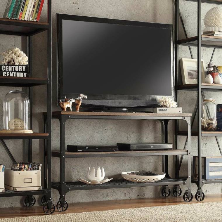 déco salons design meuble tv industriel