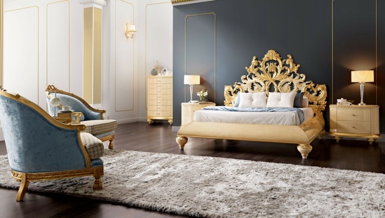 meuble style baroque déco chambre coucher