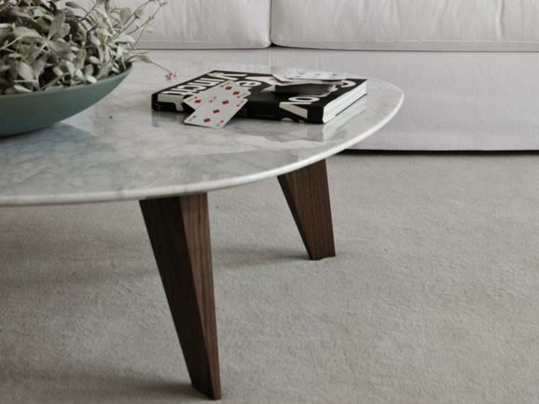 salon meuble design tables basses marbre