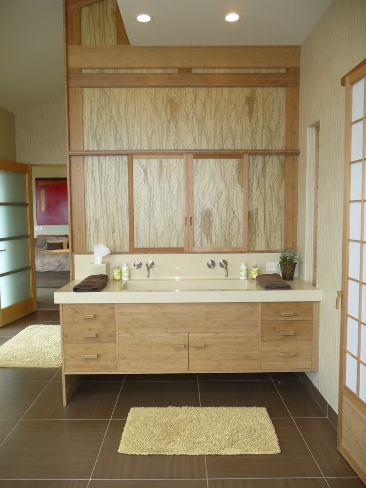photo salle de bain zen bois