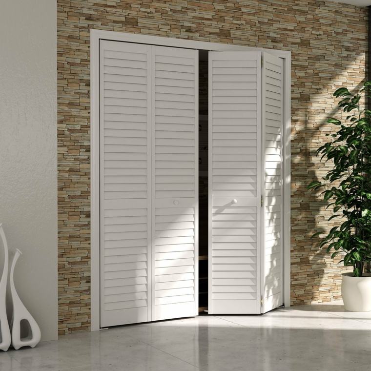 idée porte extérieure persienne pliante moderne design