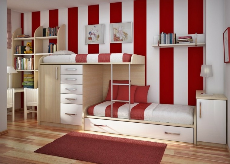 rouge-blanc-interieur-chambre-ado-idee-deco-tapis-de-sol-rouge