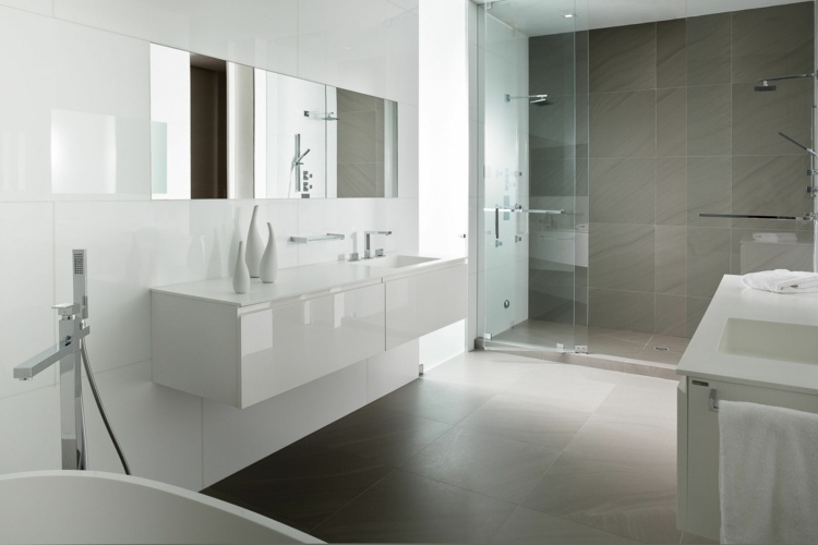 salle de bain avec douche italienne idee decoration