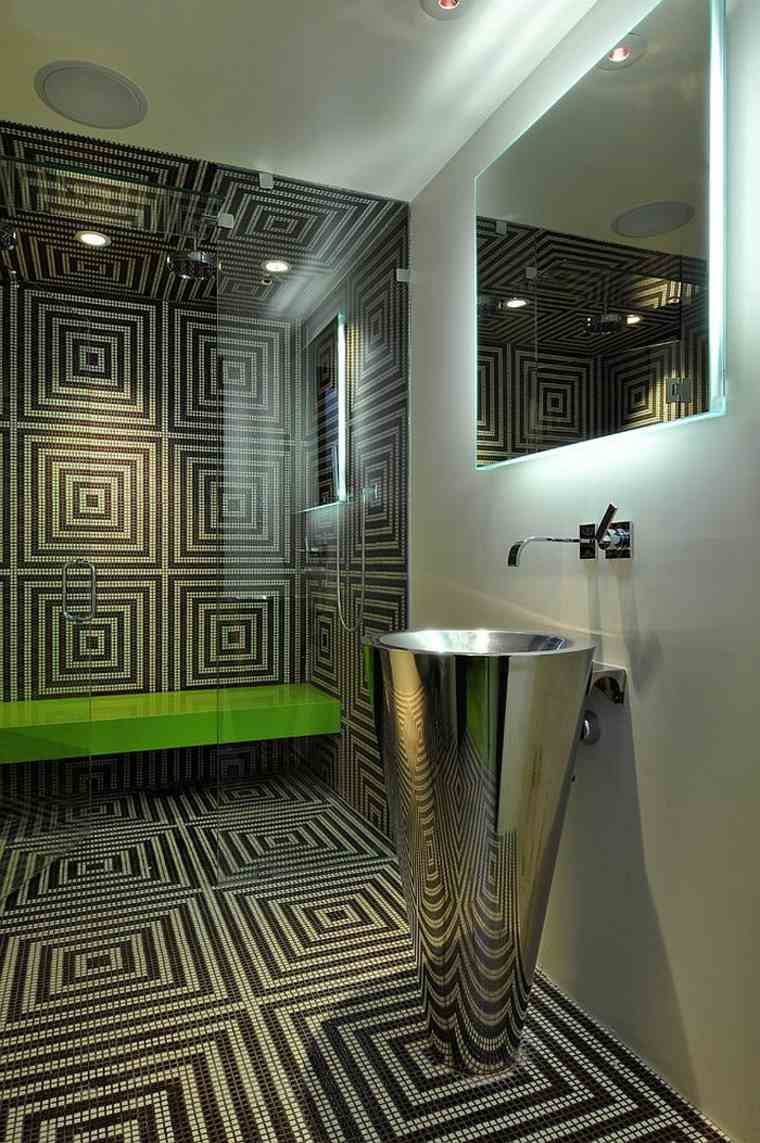 salle de bain contemporaine moderne idée déco 