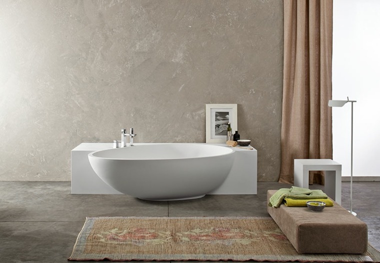 image salle de bains de luxe baignoire design