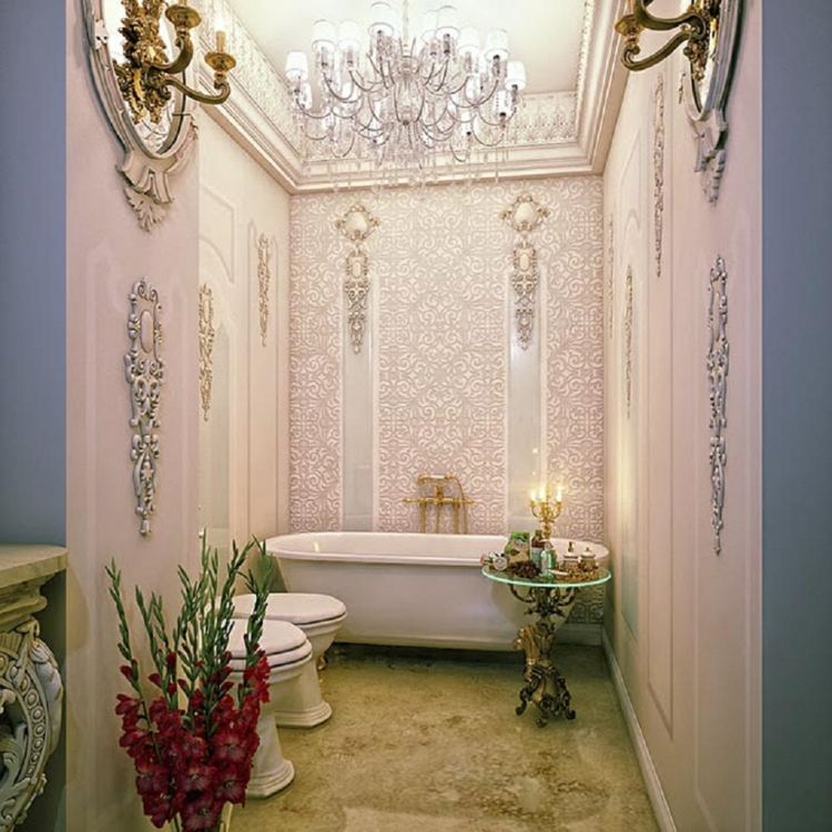 salle de bain romantique idee