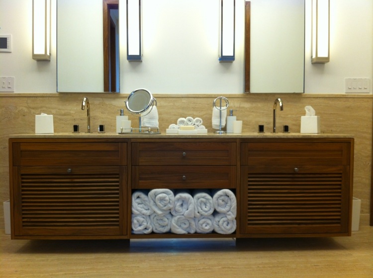 salle de bain zen rangement