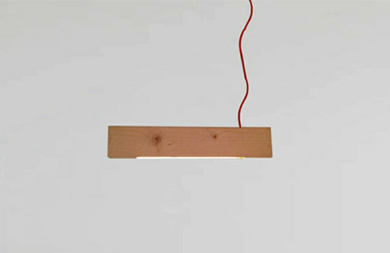 luminaire suspendu design en bois idée déco moderne intérieur 
