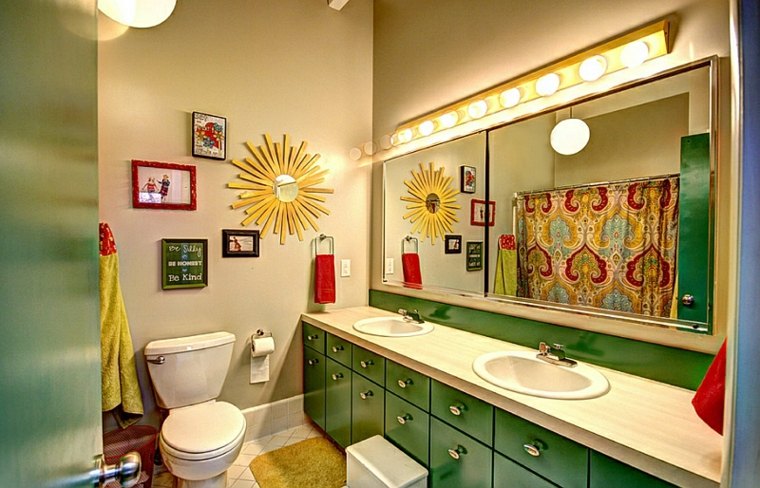 associer couleur salle de bain idée contemporain design