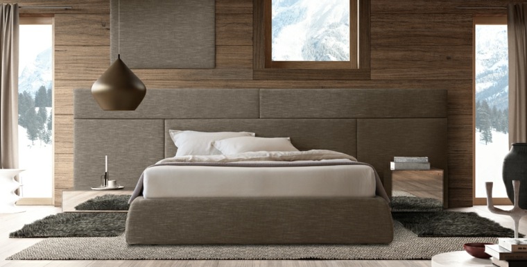 tetes de lit avec chevet mobilier design contemporain