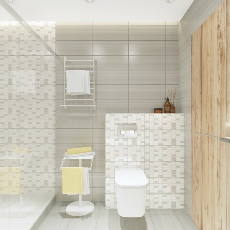carrelage idée salle de bain toilettes déco originale moderne 