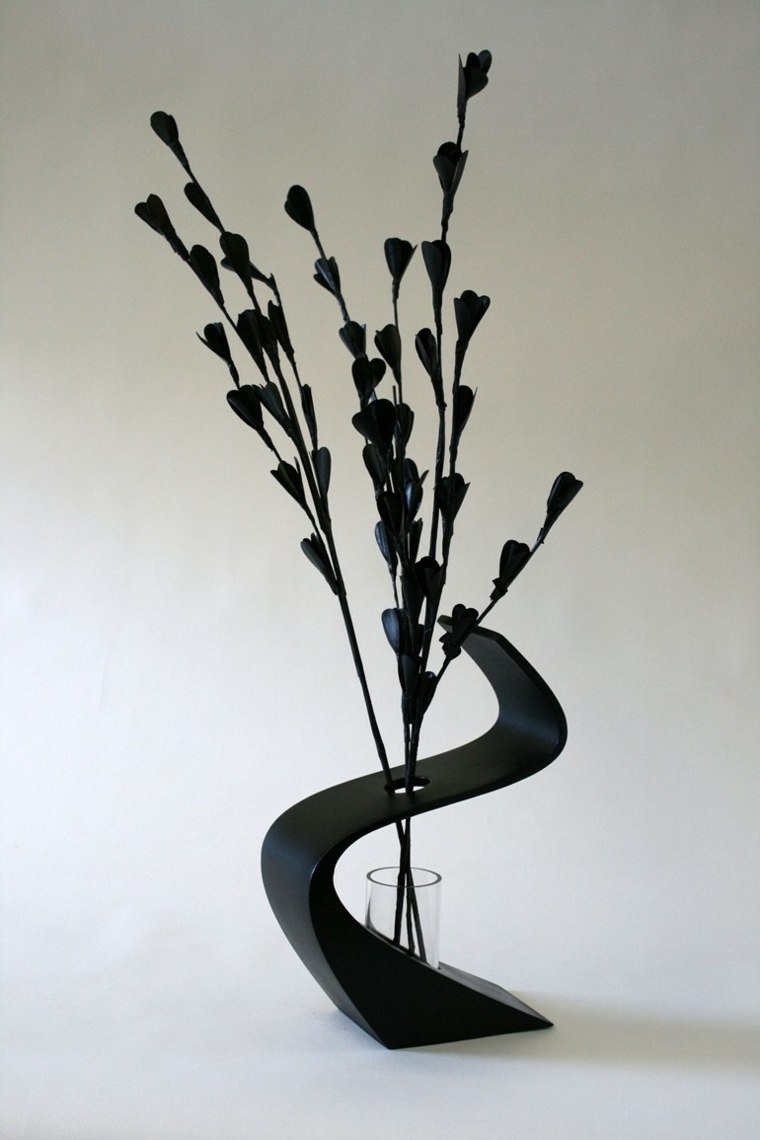 objet design idée vase noir design moderne idée déco