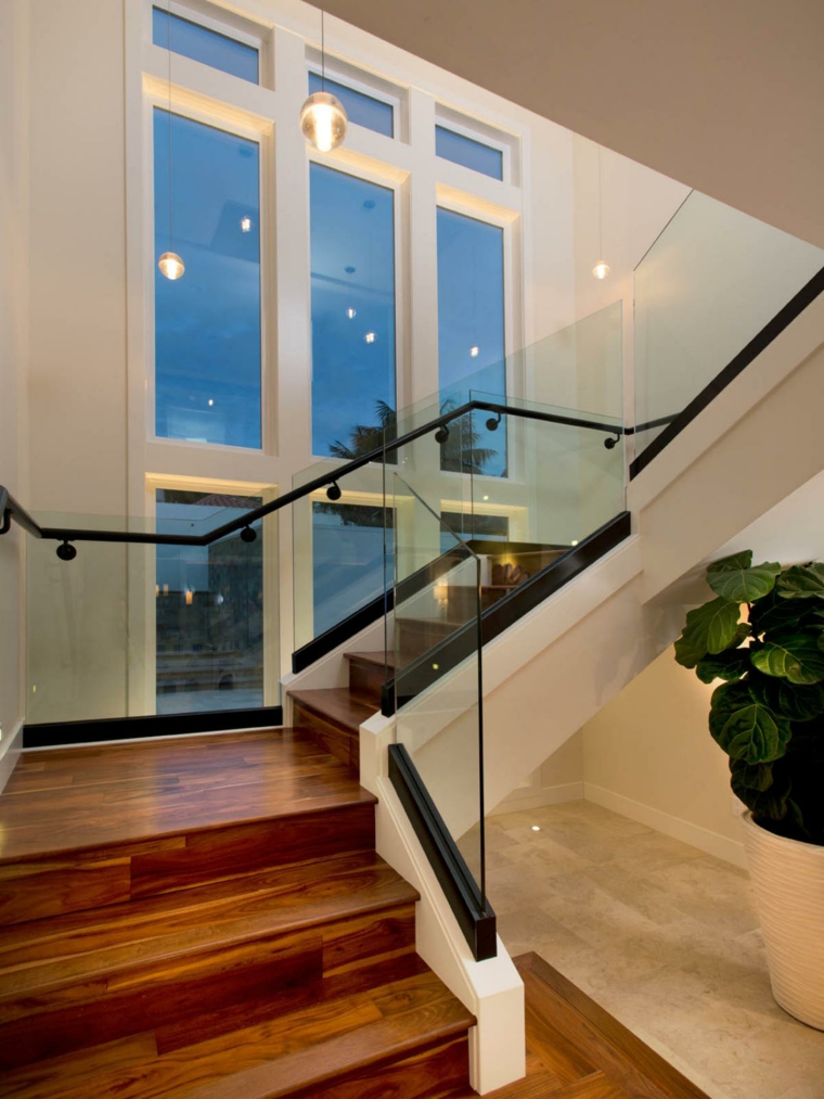 balustrade moderne escaliers en verre