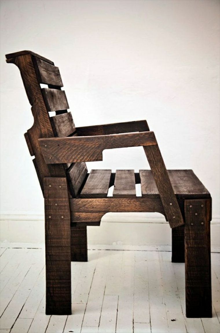 meuble palette en bois bricolage idée pas cher chaise 