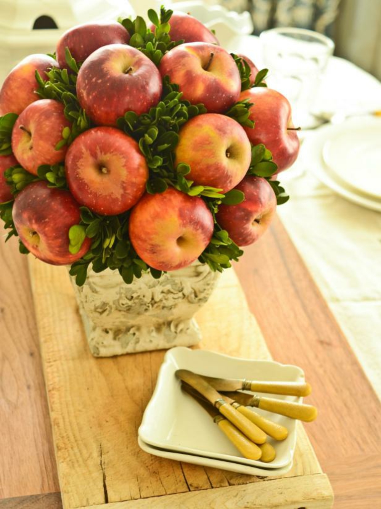 décoration idée cuisine pommes