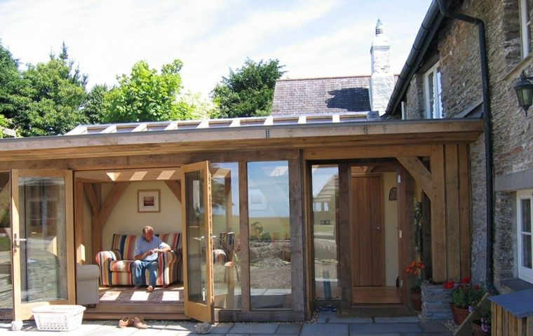 terrasse maison moderne bois