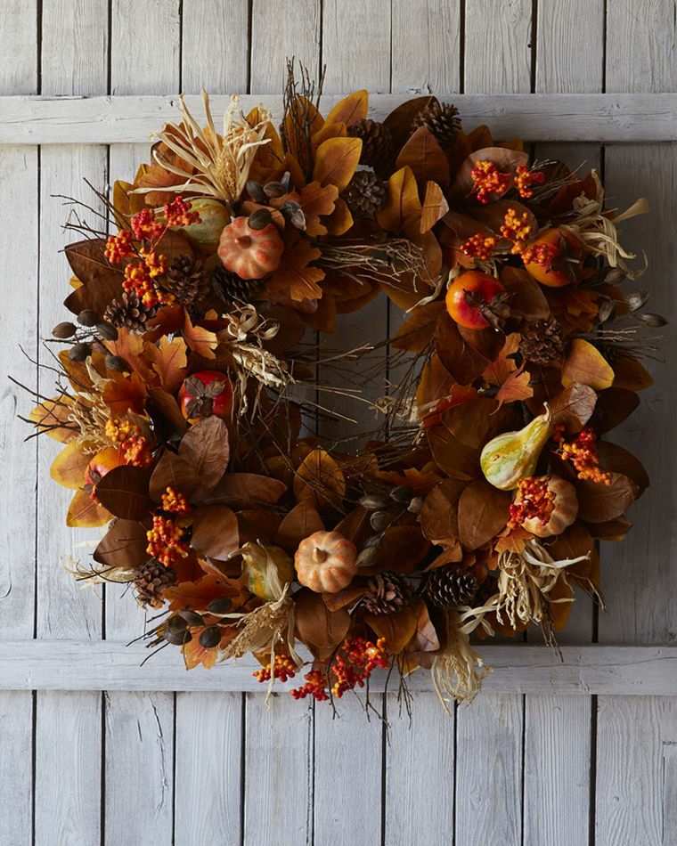 feuilles automne maison décoration pas chère