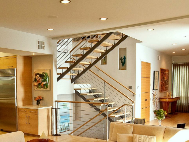 rampe d’escalier maison garde corps contemporain