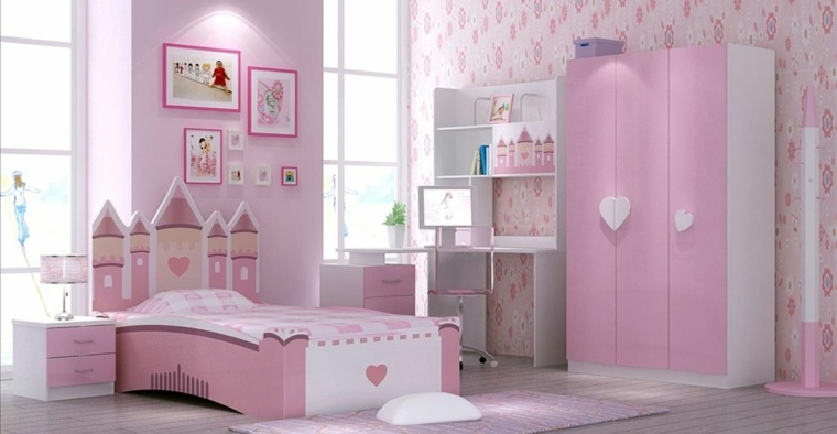 decor rose chambres fille